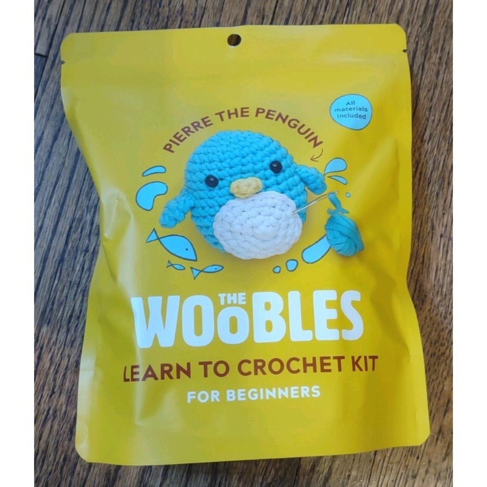 The Woobles Pierre the Penguin Learn to Crochet Kit for Beginners Sealed